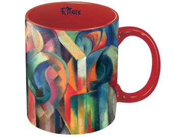 Franz Marc Stables Fine Art Mug – 11 oz Porcelain Coffee Cup