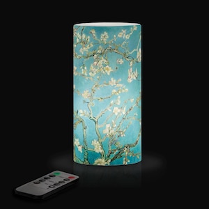 van Gogh Almond Blossom 6" LED Candle – Battery Operated, Flickering