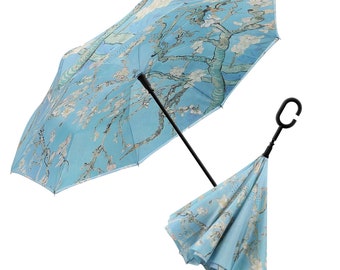 NEW Van Gogh Almond Blossom Reverse Umbrella-UMB-R-M24-A