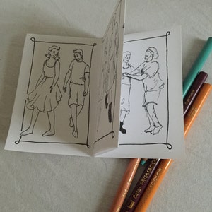 Tiny Coloring Book of Contra Dancers image 2