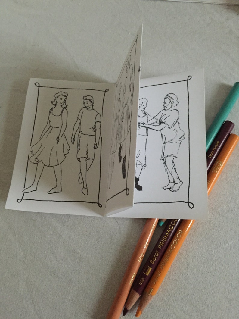 Tiny Coloring Book of Contra Dancers image 2