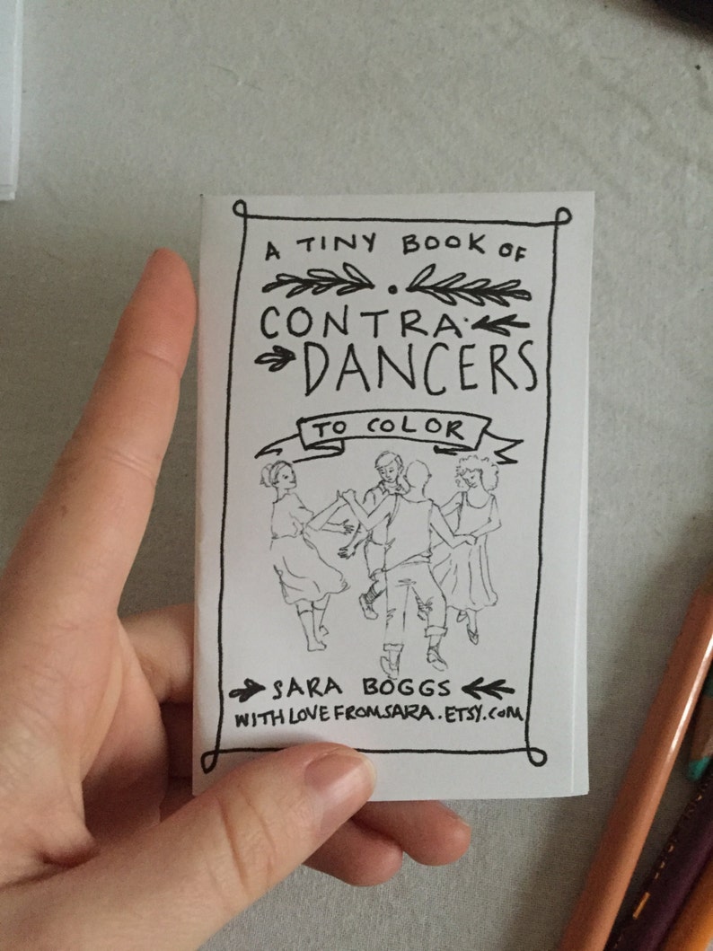 Tiny Coloring Book of Contra Dancers image 1