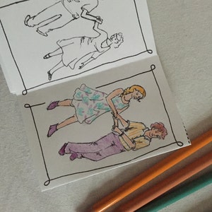 Tiny Coloring Book of Contra Dancers image 3