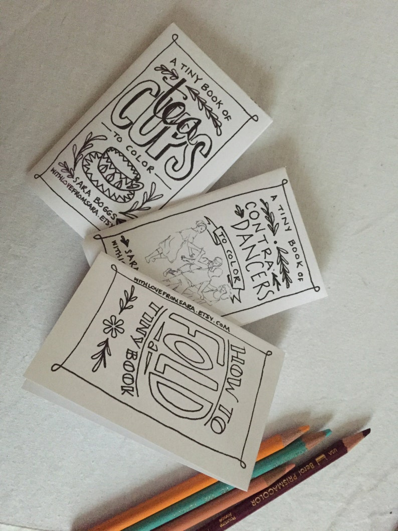 Tiny Coloring Book of Contra Dancers image 5