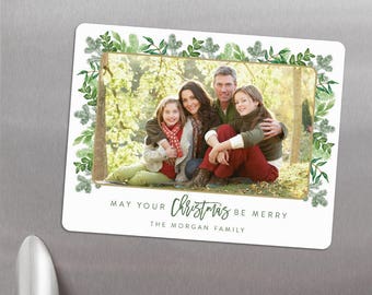 Festive Frame - Holiday Photo Magnets + Envelopes