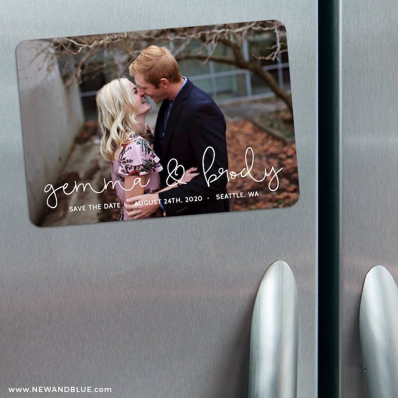 So in Love Envelopes Photo Wedding Save the Date Magnets