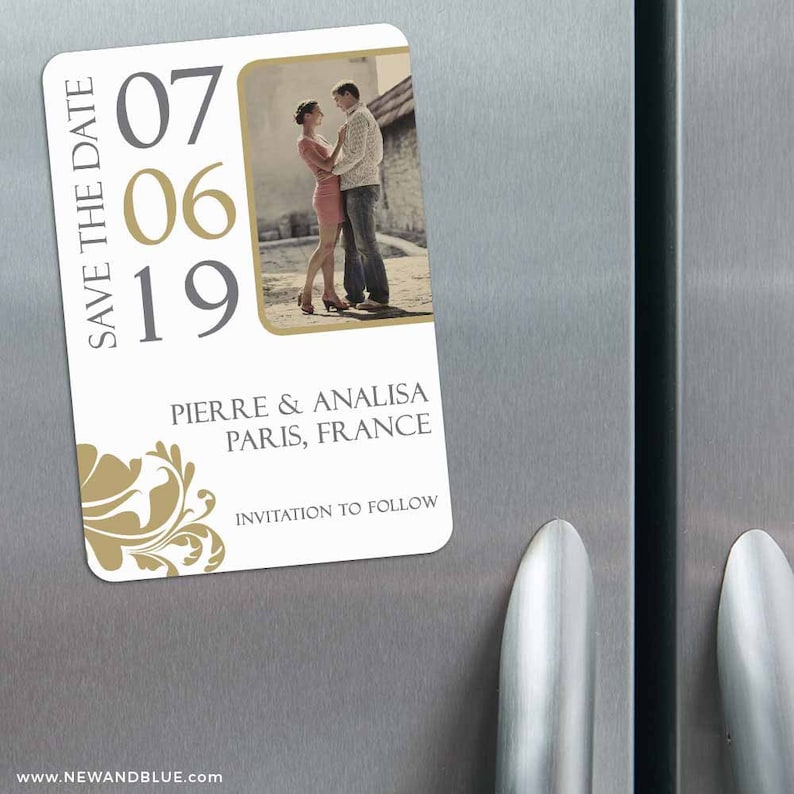 Magnet Timeless Romance Save the Date Envelopes
