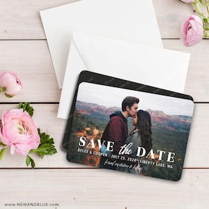 Save the Date Magnets + Envelopes - Wedding Photo (Sincerely Yours)