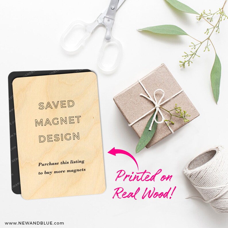 Envelope Saved Wood Magnet Design