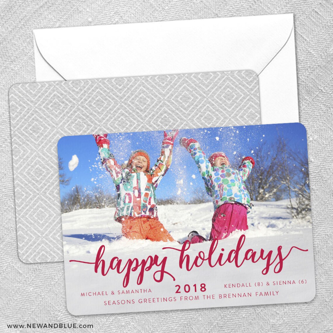  criture  de vacances carte Save the date  comprend 