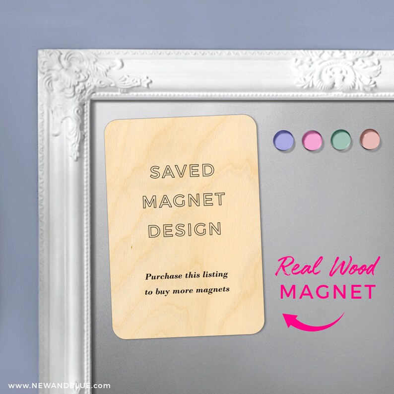 Envelope Saved Wood Magnet Design