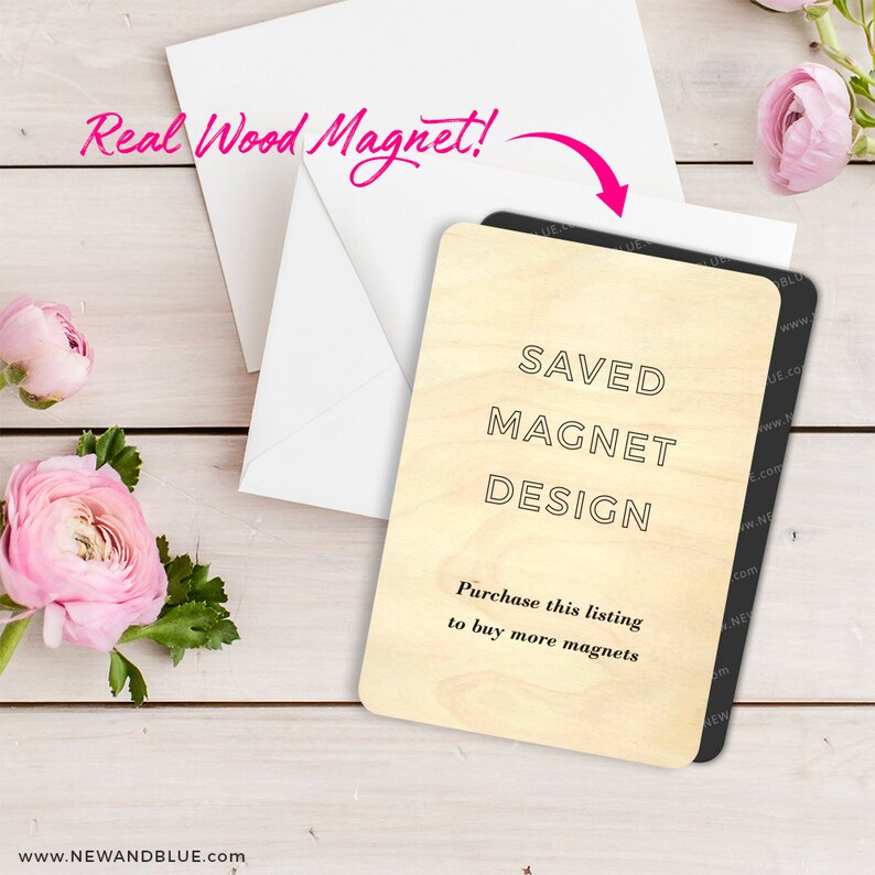 Envelope Saved Wood Magnet Design