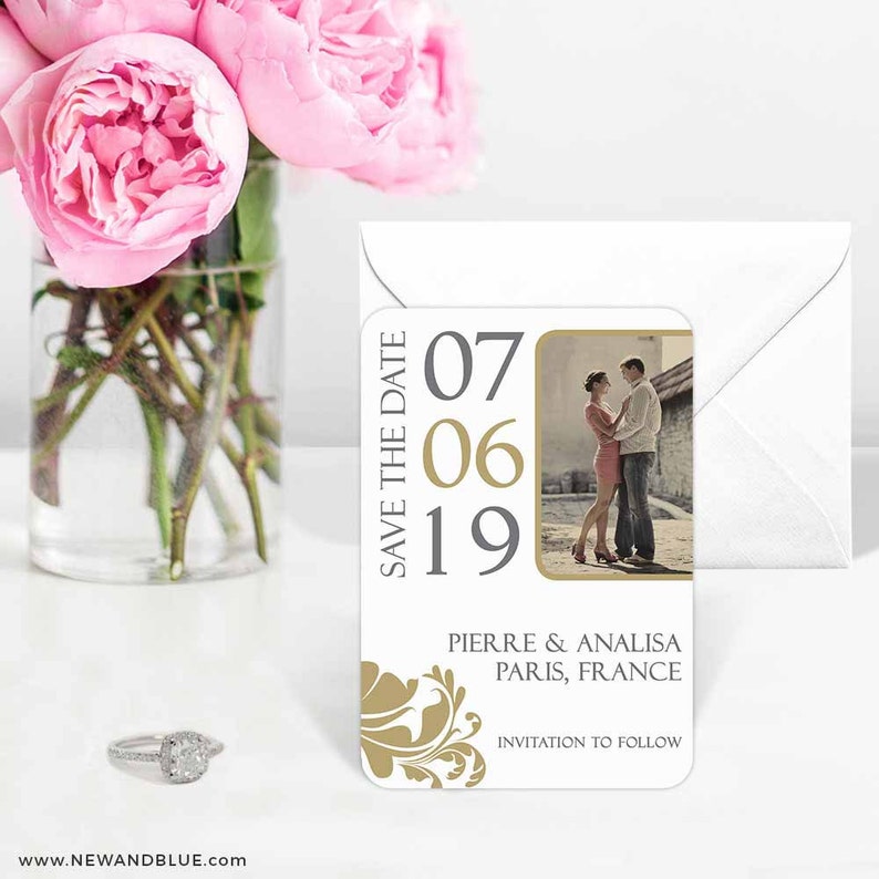 Magnet Timeless Romance Save the Date Envelopes