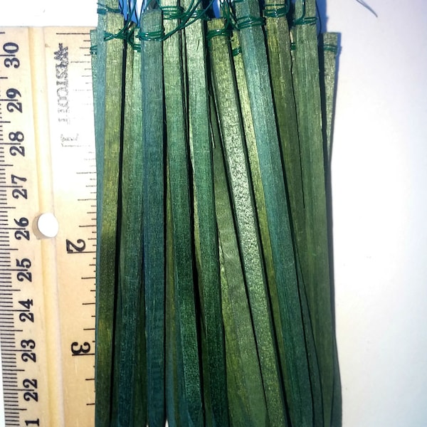 50 4" Green Wooden Wired Floral Picks, florist wooden stakes, wood sticks, florist supplies, craft supplies