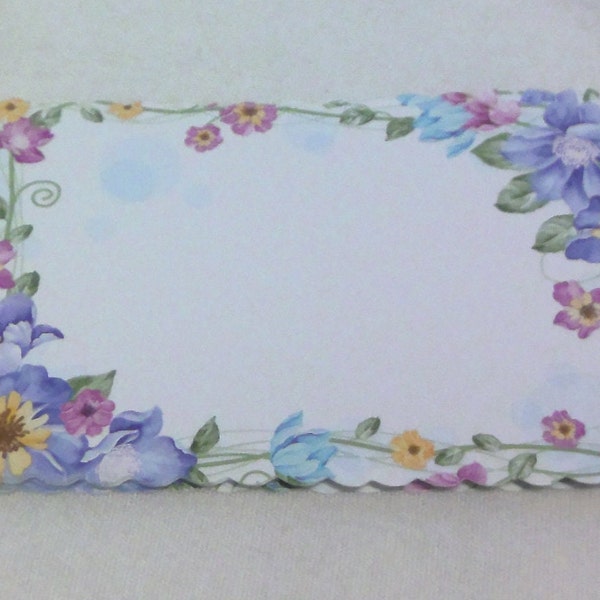 12 Blank Flower Enclosure Cards, note cards, florist supplies, flower bouquet cards, small tags crafts, celebration cards