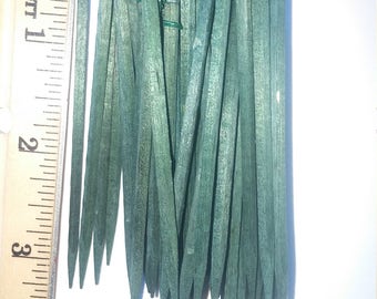 50 3" Green Wooden Wired Floral Picks, florist wooden stakes, wood sticks, florist supplies, craft supplies