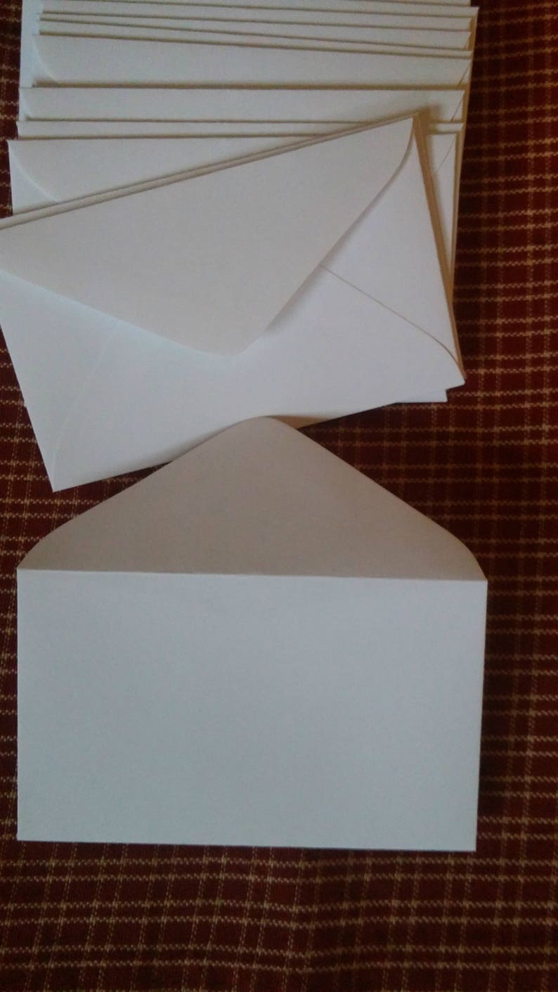 25 White Florist Enclosure Card Envelopes 63 Florist Etsy
