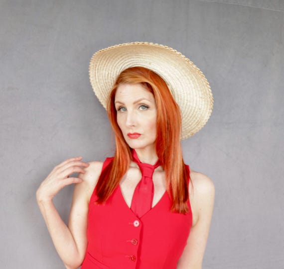 Vintage 1930s Hat / 1930s straw hat / Picture hat… - image 2