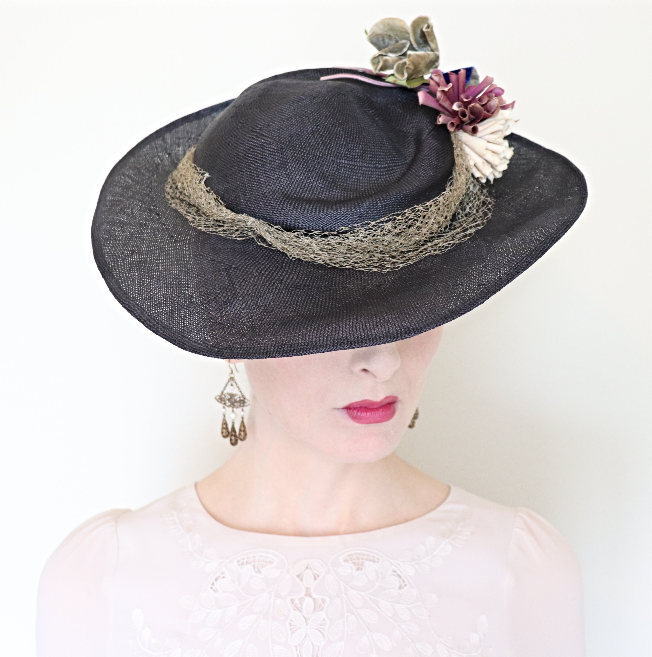 firm wide brim hat