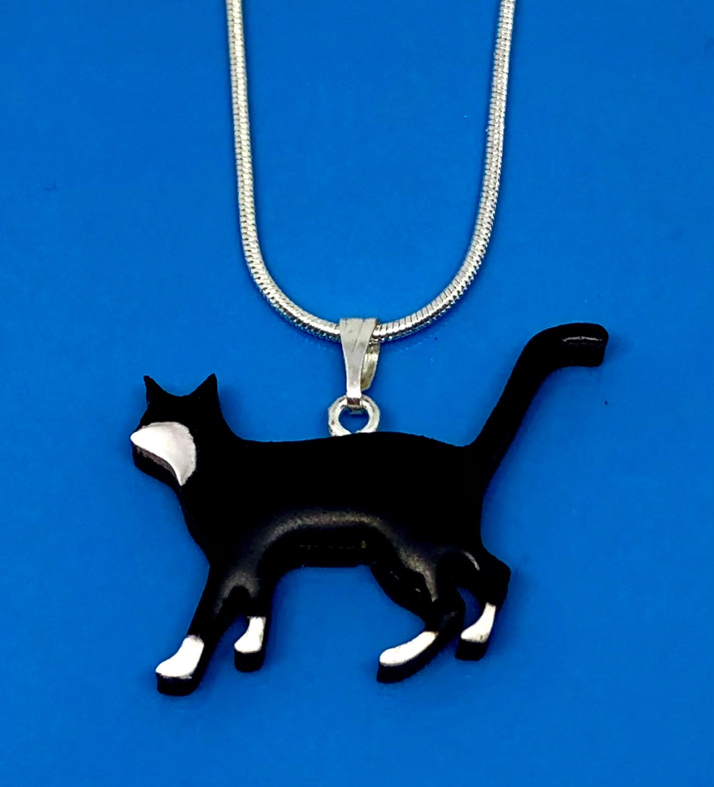Hanging Cat Fish Necklace Kitty Pendant Jewelry Cat Chain Birthday Gif –  Gold Diamond Shop