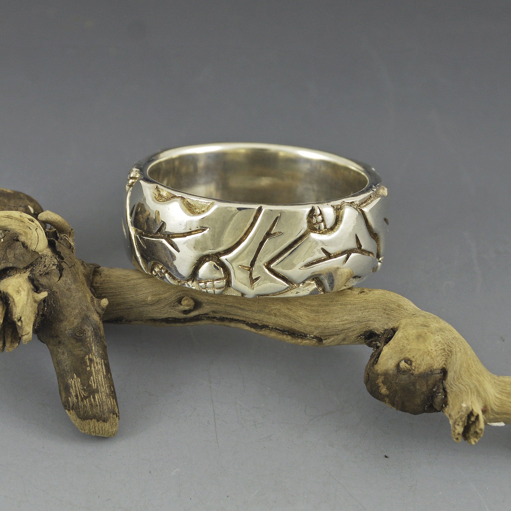 Sterling Silver Oak Leaf Ring — EMW Metalworks Artisan Jewelry Design