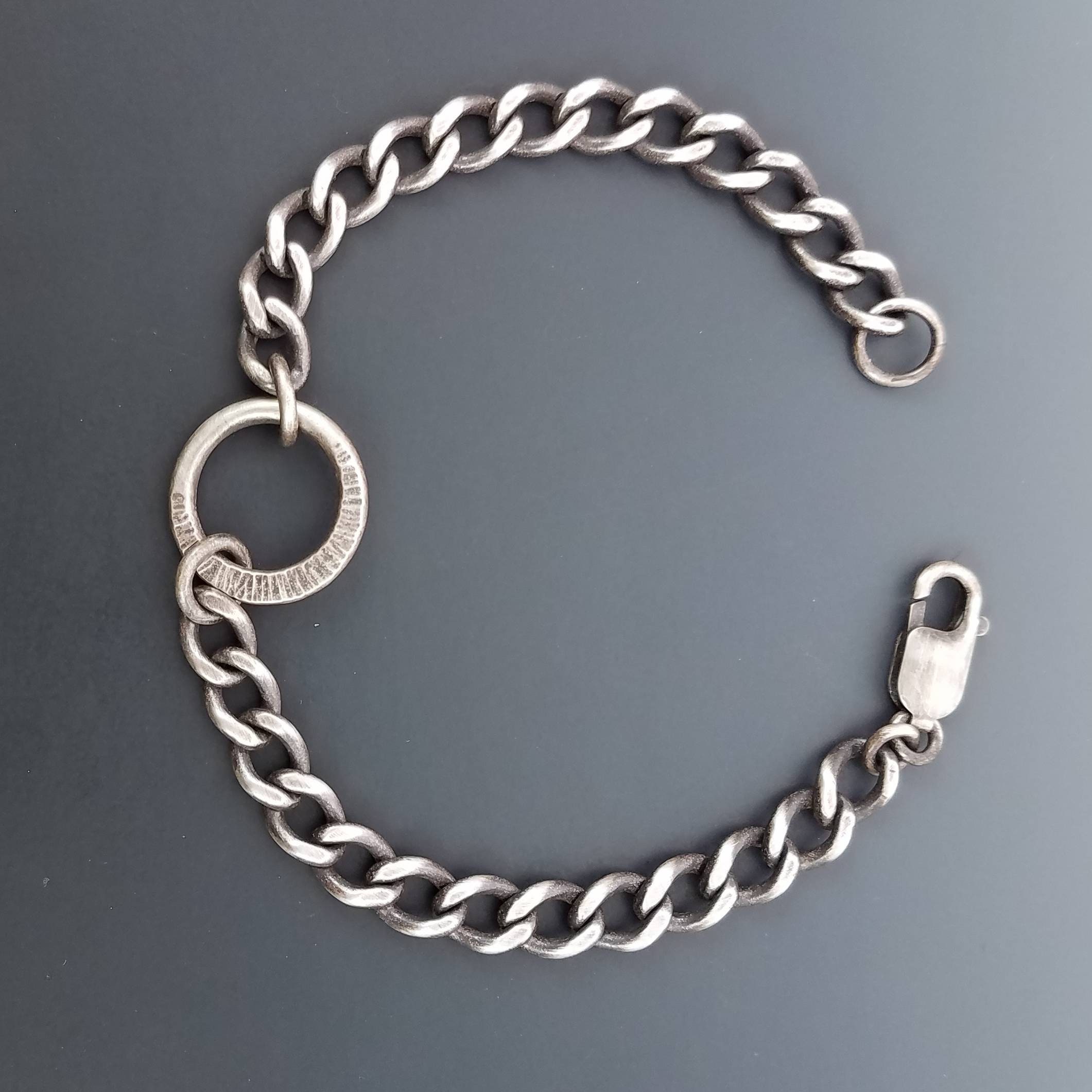 Heavy Sterling Silver Bracelet — EMW Metalworks Artisan Jewelry
