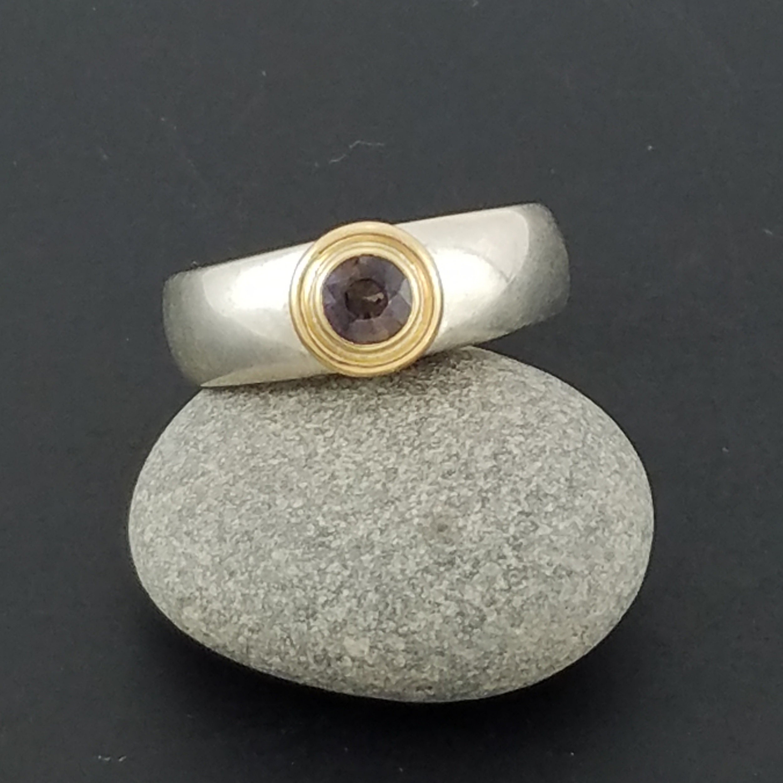 Purple sapphire unique engagement ring for women size 7 | Etsy