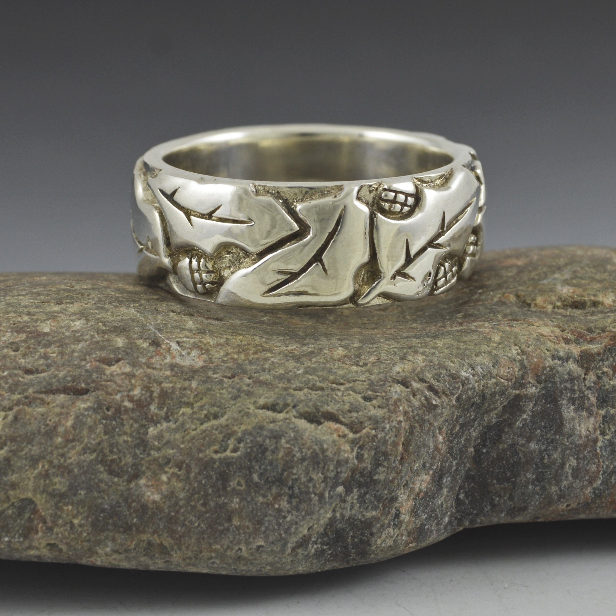 Sterling Silver Oak Leaf Ring — EMW Metalworks Artisan Jewelry Design by Elise Worman