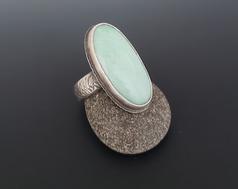 variscite ring sterling silver, artisan jewelry for women, handmade jewelry rings, gemstone rings, unique gifts for her, anniversary gift