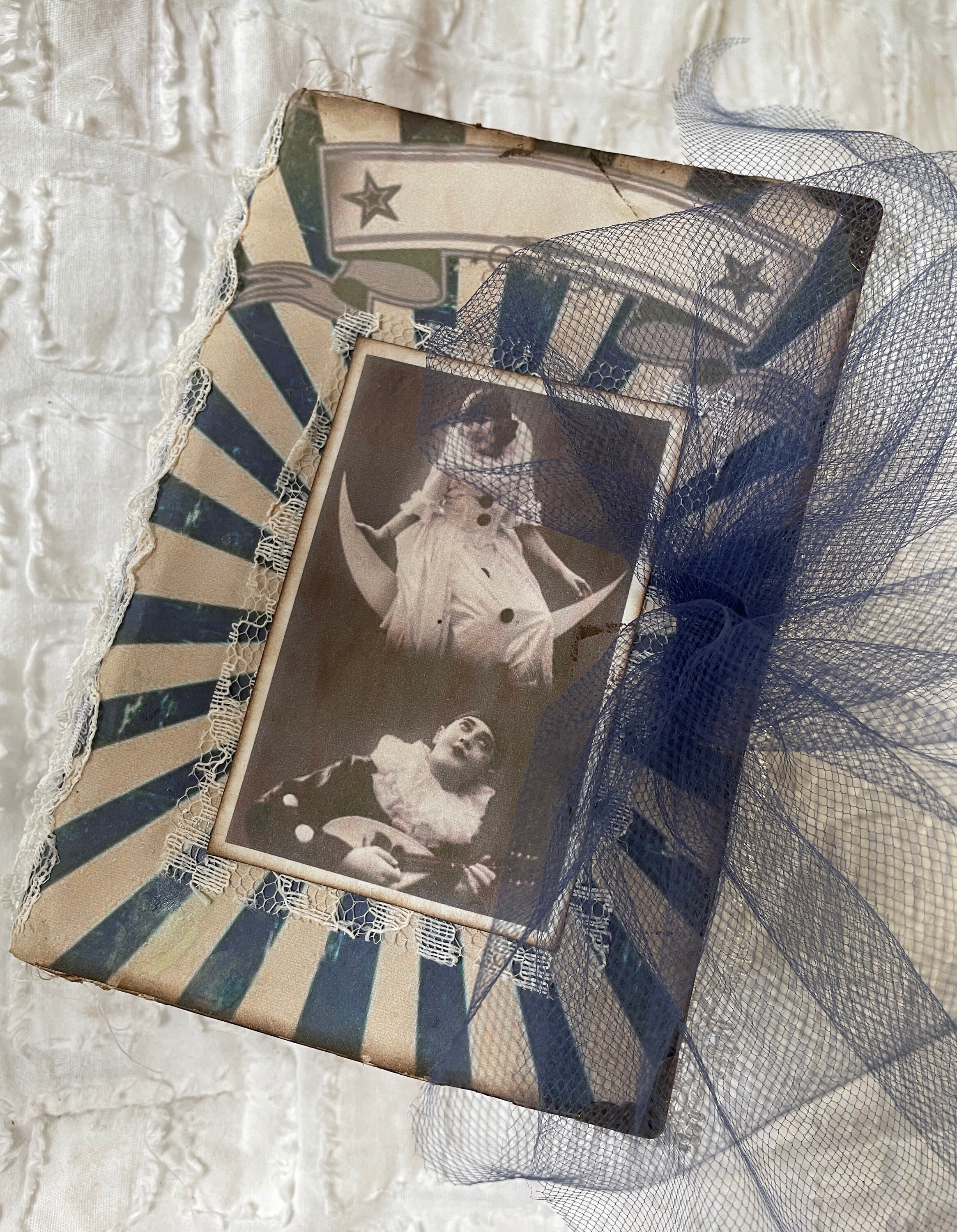 Junk Journal Kit Vintage Blue: Vintage Ephemera for Junk