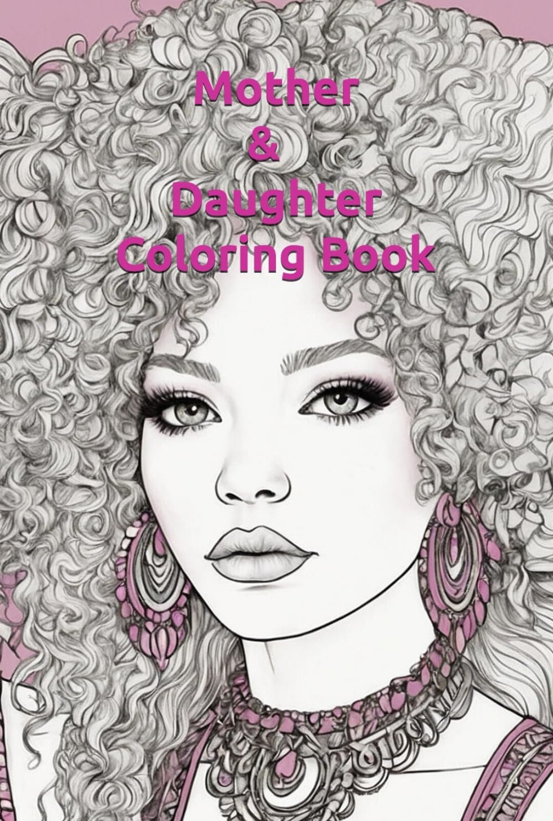 Boho Mother & Daughter Coloring Book Etsy