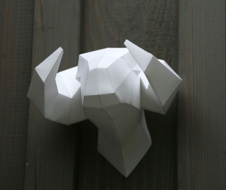 Mr Wall-Ram, a papercraft image 2