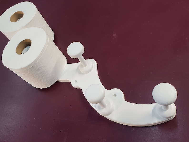 Wave Toilet Paper Holder Toilet Tissue Shelf Wall Rack Etsy