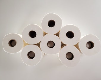 Wave Toilet Paper Holder Toilet Tissue Shelf  - Wall Rack - Bathroom - Tissue Paper - Storage - Decor
