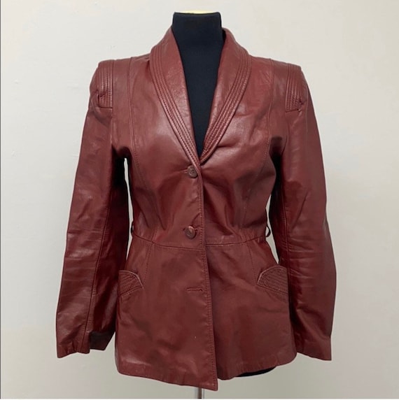 Vintage Leather Blazer