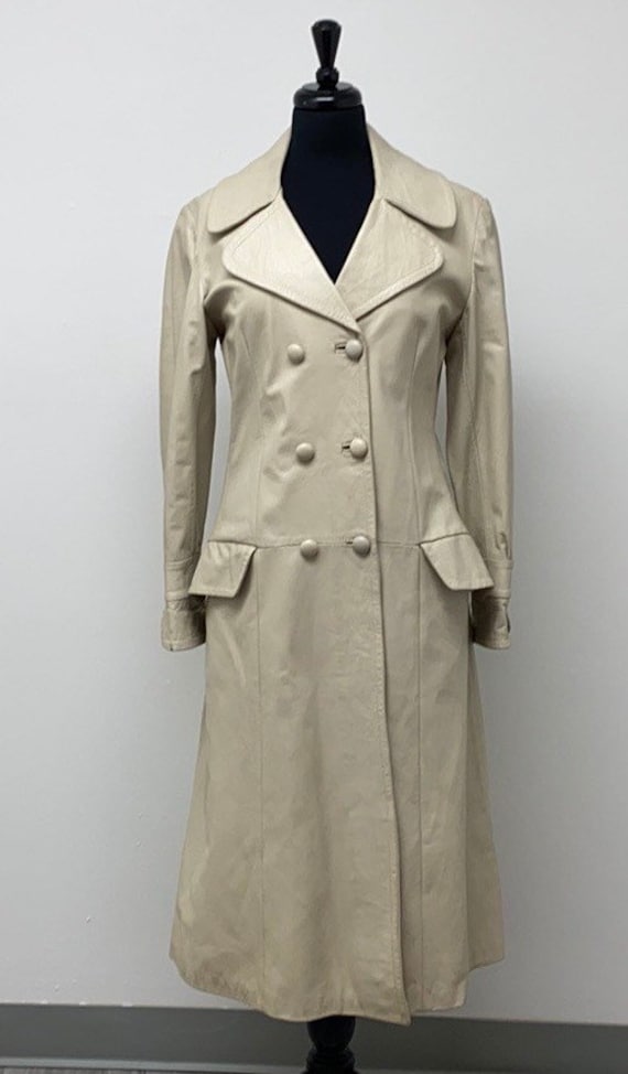 Vintage Antilope Leather Trench Coat