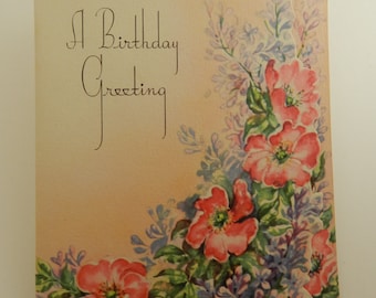 Vintage Unused Birthday Card