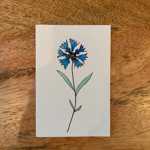 Set of 8 small hand-painted cards image 3