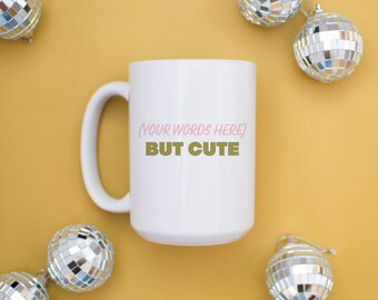 Taza con texto personalizado: Taza de café de cerámica con texto personalizado