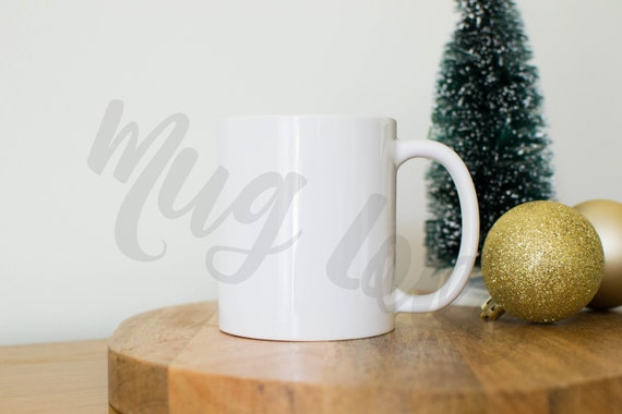 11 Oz White Mug Holiday Stock Photo 3 Etsy