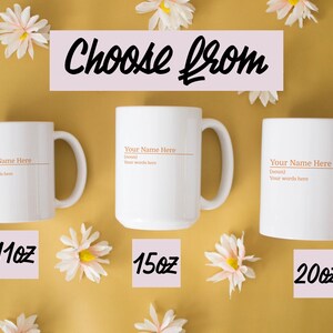 Personalized Name Definition Mug: 11oz, 15oz, or 20oz Ceramic Coffee Cup image 2