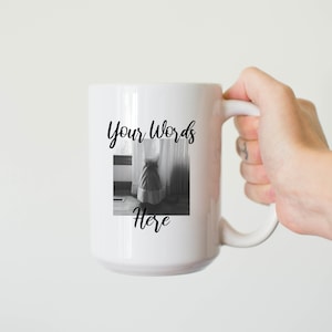 Personalized Photo Mug with Text