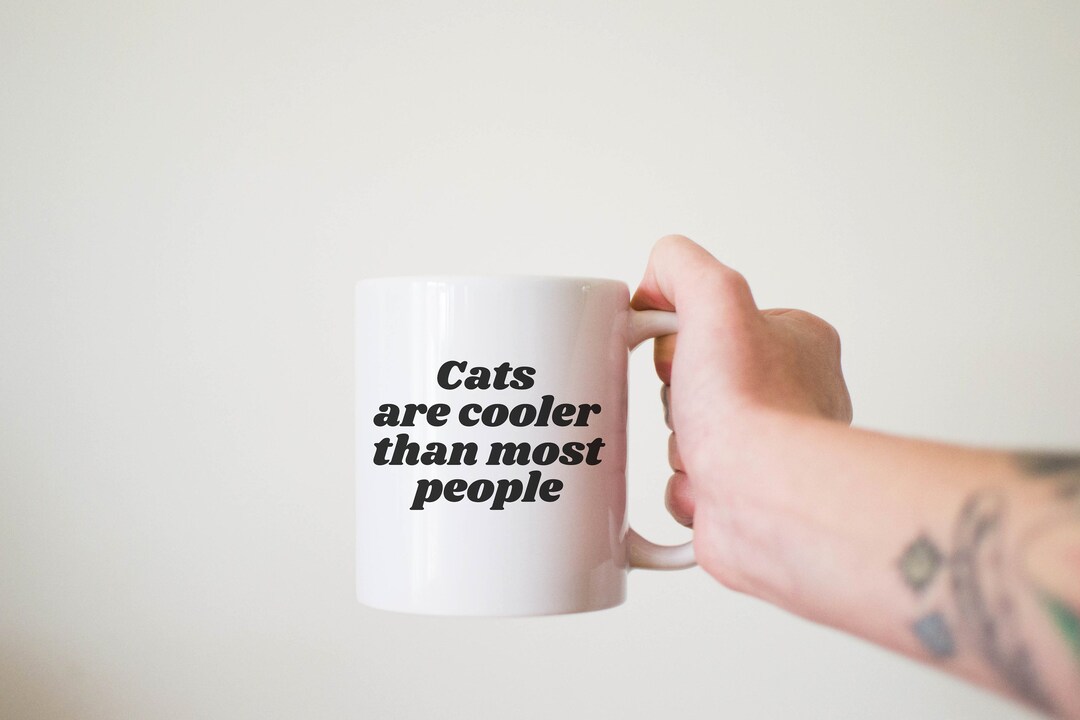 Tasse Mère Des Chats 10oz - Cadeau Drôle Femme Chat Folle - Céramique Blanche