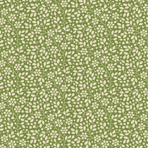 Tilda Pie in the Sky Fabric, Cloudpie, Green, Blender, TIL110070, Tone Finnanger Fabric, 100% Cotton