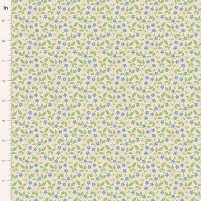 Tilda Sunday Brunch Fabric, Sunday Brunch Tilda 110 - Tipsy Cream/Blue, TIL110116-V15, Tone Finnanger Fabric, Blenders, 100% Cotton