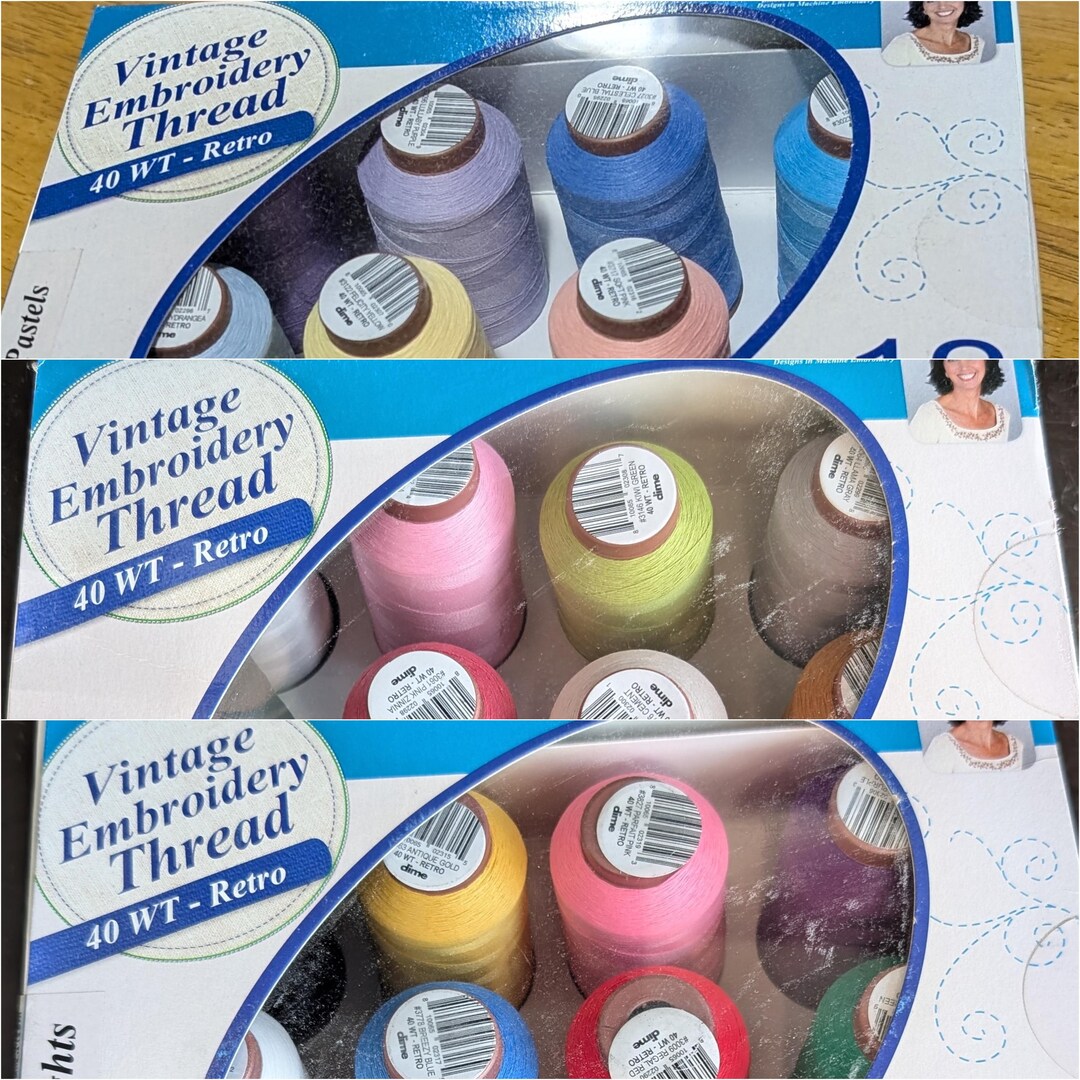 Timeless Embroidery Thread Dime Vintage Embroidery Thread 40 Weight Retro - 12 Pack (select Color ...