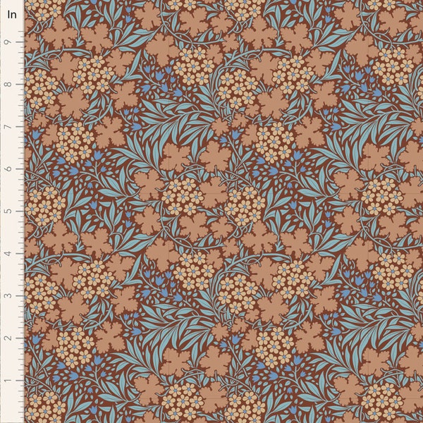 Tilda Hibernation Fabric, Autumn Bloom, Hazel, TIL00534, Tone Finnanger Fabric, 100% Cotton
