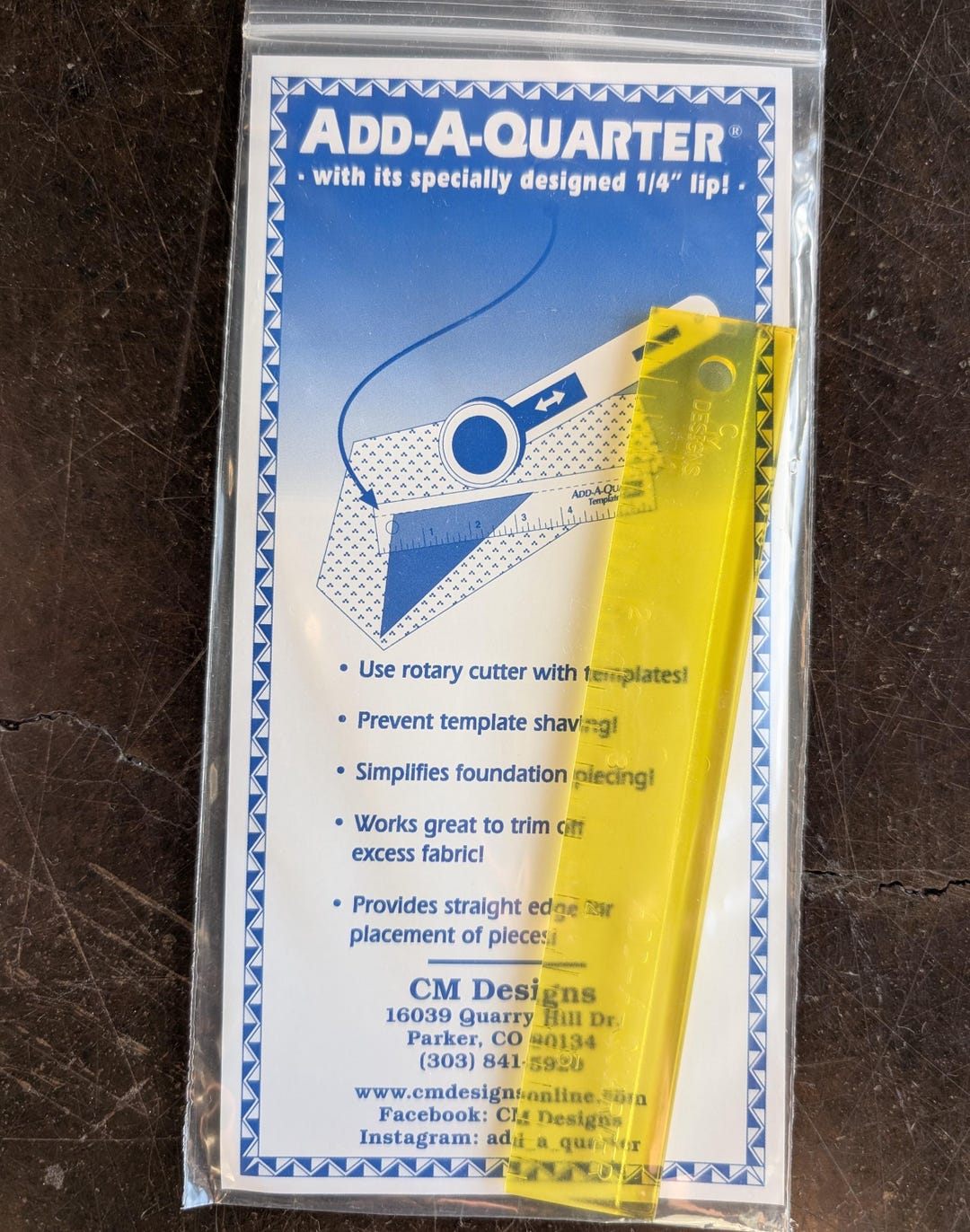 Add-a-quarter Ruler by CM Designs - Etsy