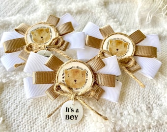 LION Baby Shower Corsage Pins - Lion Ribbon Pins - CUTE Lion Brooch Pins - Lion Baby Shower Reveal - Baby Badge Pin - Mommy To Be Pins