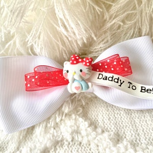 HELLO KITTY Mommy To Be Cosage Mommy To Be Pin Ribbon Corsage Hello Kitty Baby Shower Hello Kitty Decor Baby Keepsake Pin Adult Bow Tie